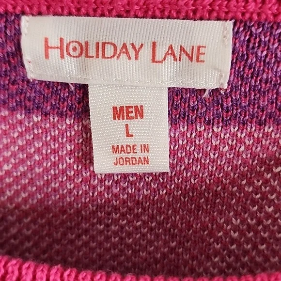 Charter Club Holiday Lane Men's Sweater Size L - Picture 4 of 6